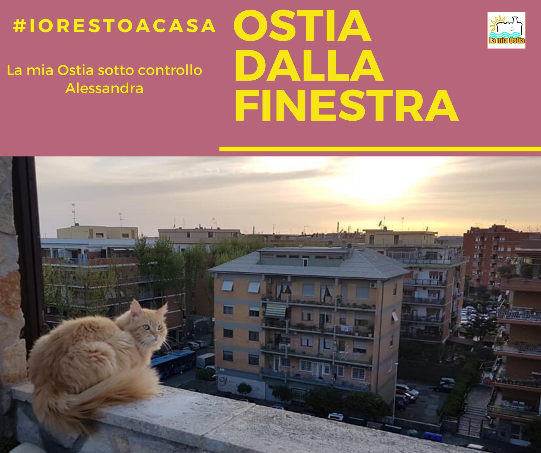 Ostia dalla finestra: mese di aprile